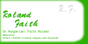 roland faith business card